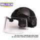 Black De Luxe NIJ IIIA 3A 0106.01 FAST Casque Balistique Et Balle Preuve Visière Black De Luxe NIJ IIIA 3A 0106.01 FAST Casque Balistique Et Balle Preuve Visière