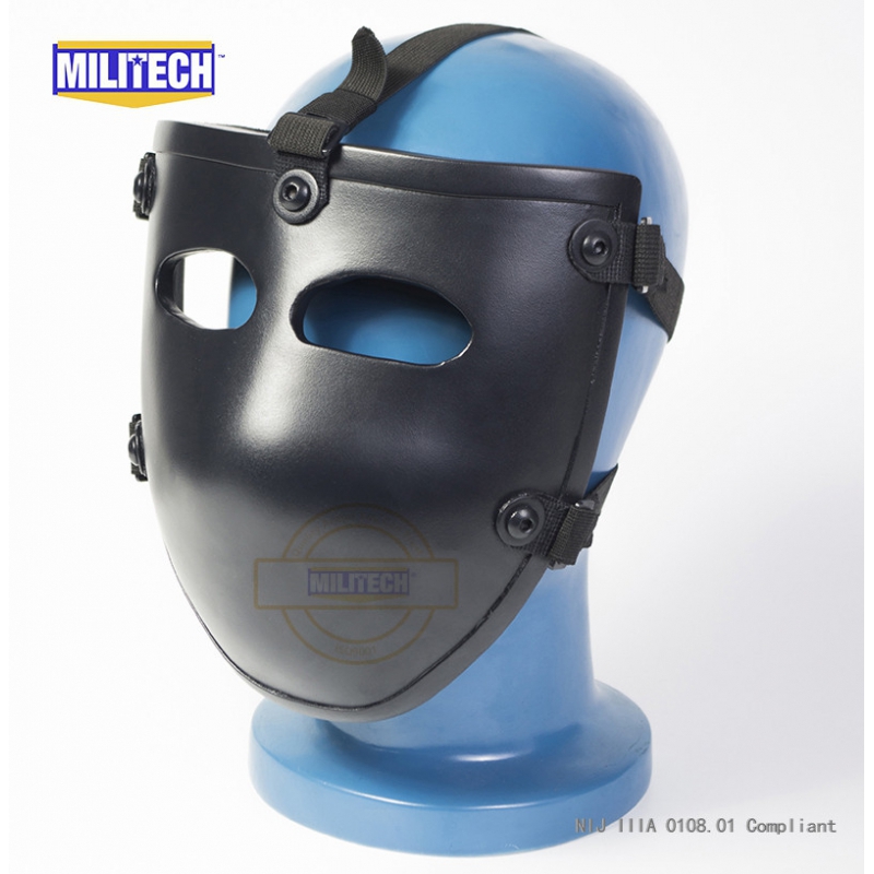 Balistique Masque NIJ Niveau 3A Aramid Écran Facial Pare-balles