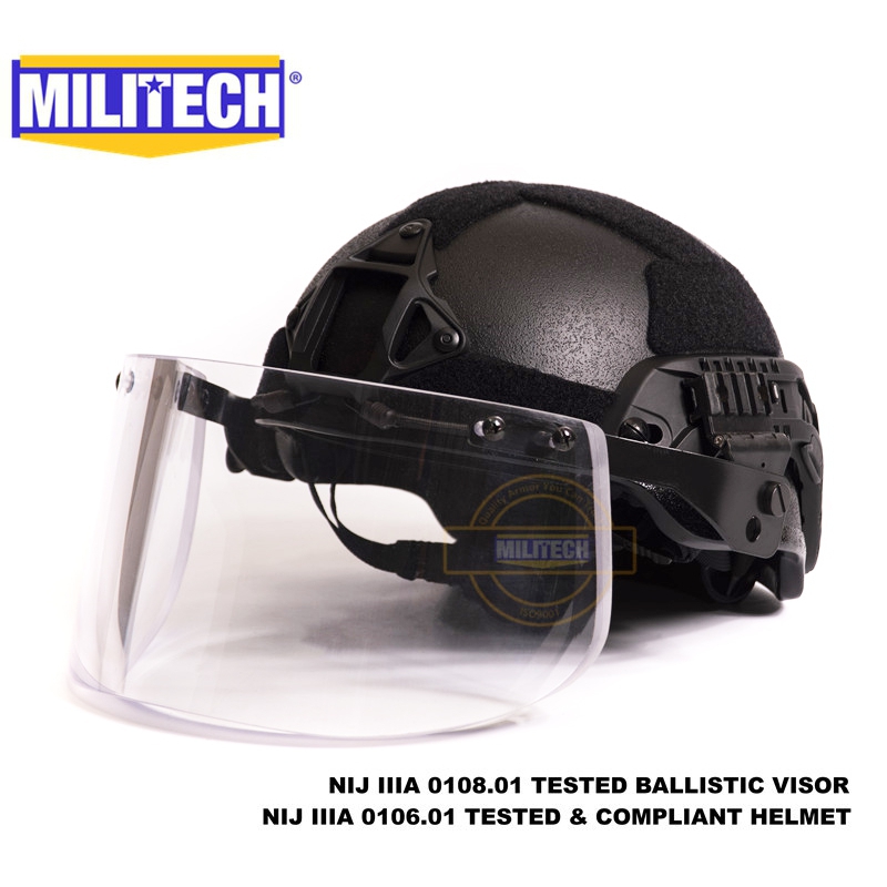 NIJ Niveau IIIA 3A BK 2019 ARC Milieu Cut Pare Balles Sentry XP Aramid Casque Balistique Avec Tactique Visière NIJ Niveau IIIA 3A BK 2019 ARC Milieu Cut Pare Balles Sentry XP Aramid Casque Balistique Avec Tactique Visière