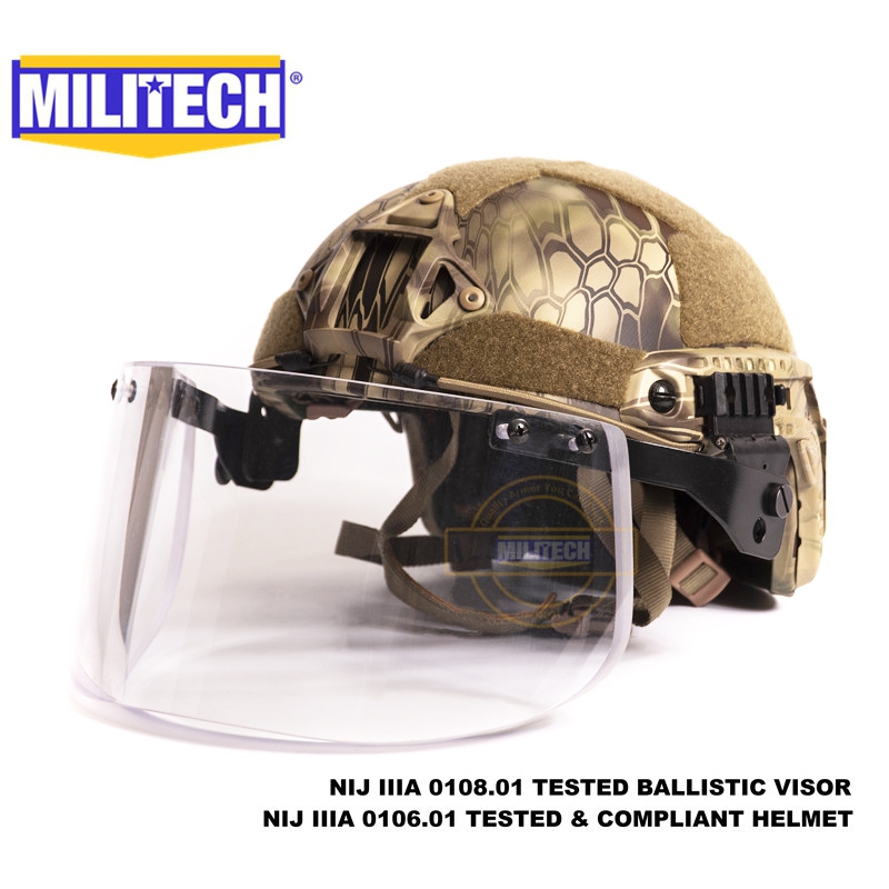 Kryptek Highlander De Luxe Niveau 3A FAST Casque Balistique Avec Balle Preuve Visière Kryptek Highlander De Luxe Niveau 3A FAST Casque Balistique Avec Balle Preuve Visière
